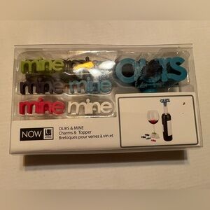 Wine glass markers. Mine Ours.